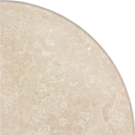 9X9 Polished Allure Crema Corner Shelf | Arley Wholesale