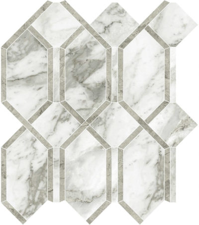 Arabescato Verona Polished Modella Mosaic