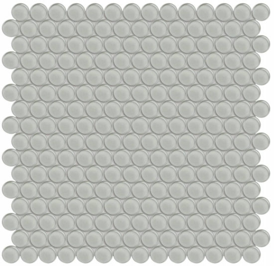 Mist Penny Round Mosaic