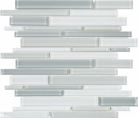 Shades Of Grey Blend Random Strip Mosaic