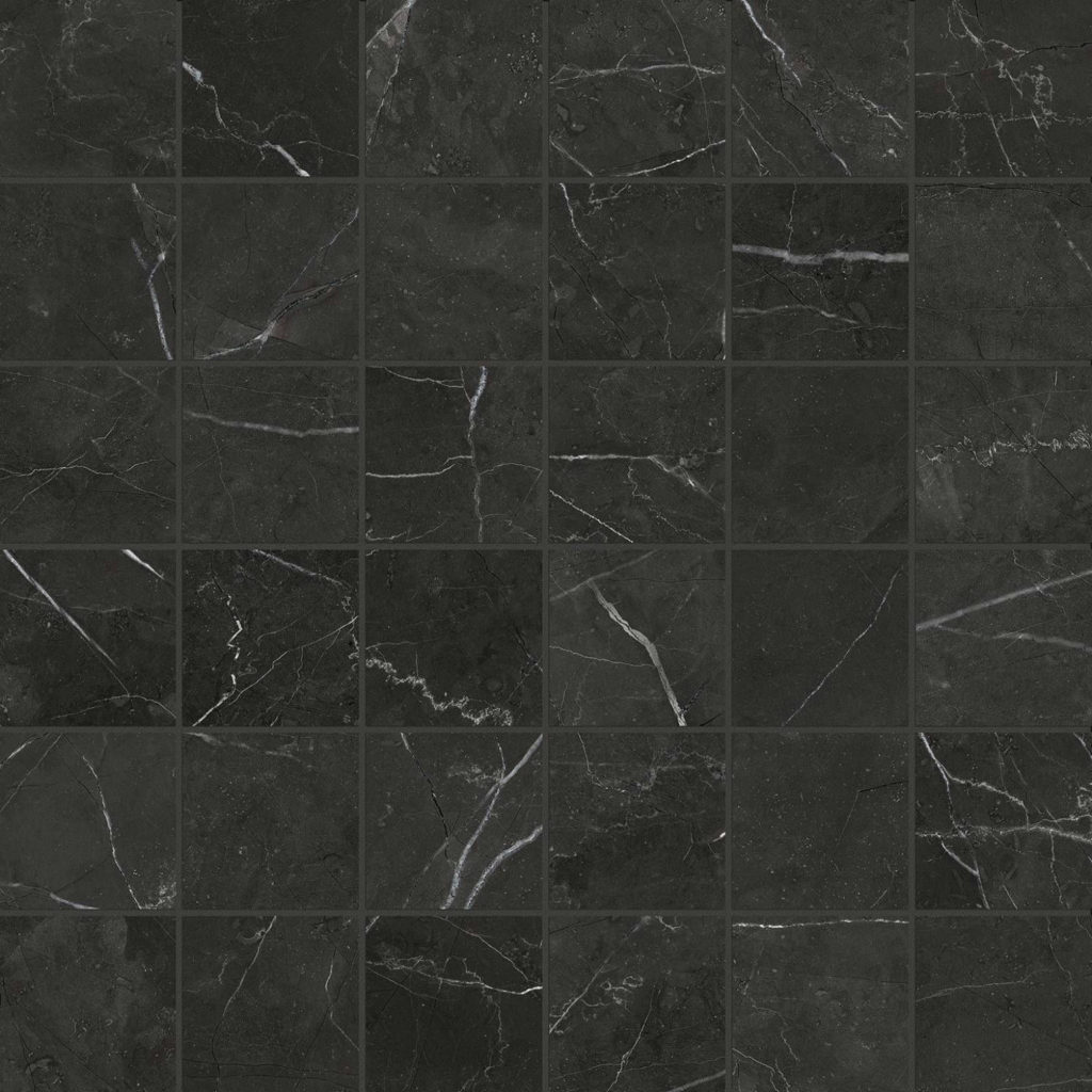 Tivoli Nero Honed 2X2 Mosaic | Qualis Ceramica | Luxury Tile and Vinyl ...