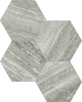 Treiste Travertini Honed 6" Hex Mosaic | Arley Wholesale