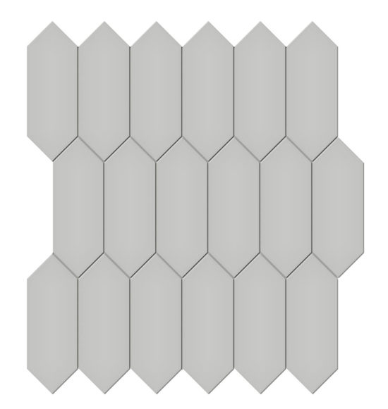 2x5 Loft Grey Matte Picket Mosaic | Arley Wholesale