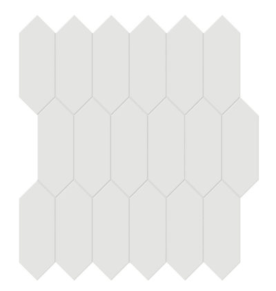 2×5 Vintage Grey Matte Picket Mosaic