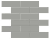 2x6 Taupe Matte Brick Mosaic | Arley Wholesale