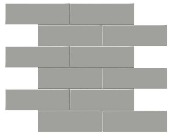 2x6 Taupe Matte Brick Mosaic | Arley Wholesale