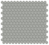 3/4" Taupe Glossy Penny Round Mosaic | Arley Wholesale