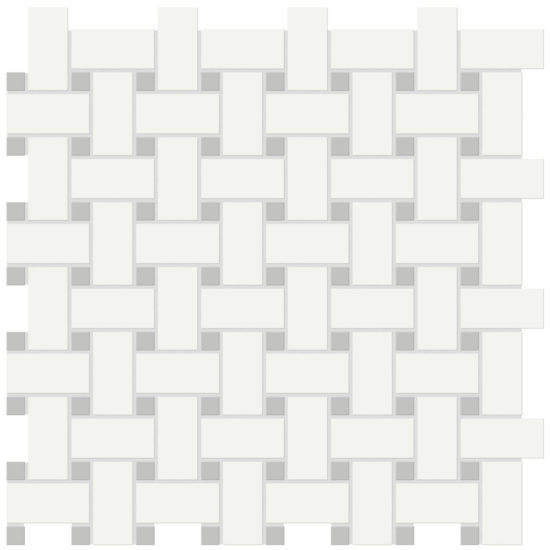 White W Loft Grey Matte Basketweave Mosaic Qualis Ceramica Luxury Tile And Vinyl At