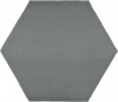 6" Anthracite Charcoal Glossy Hexagon | Arley Wholesale