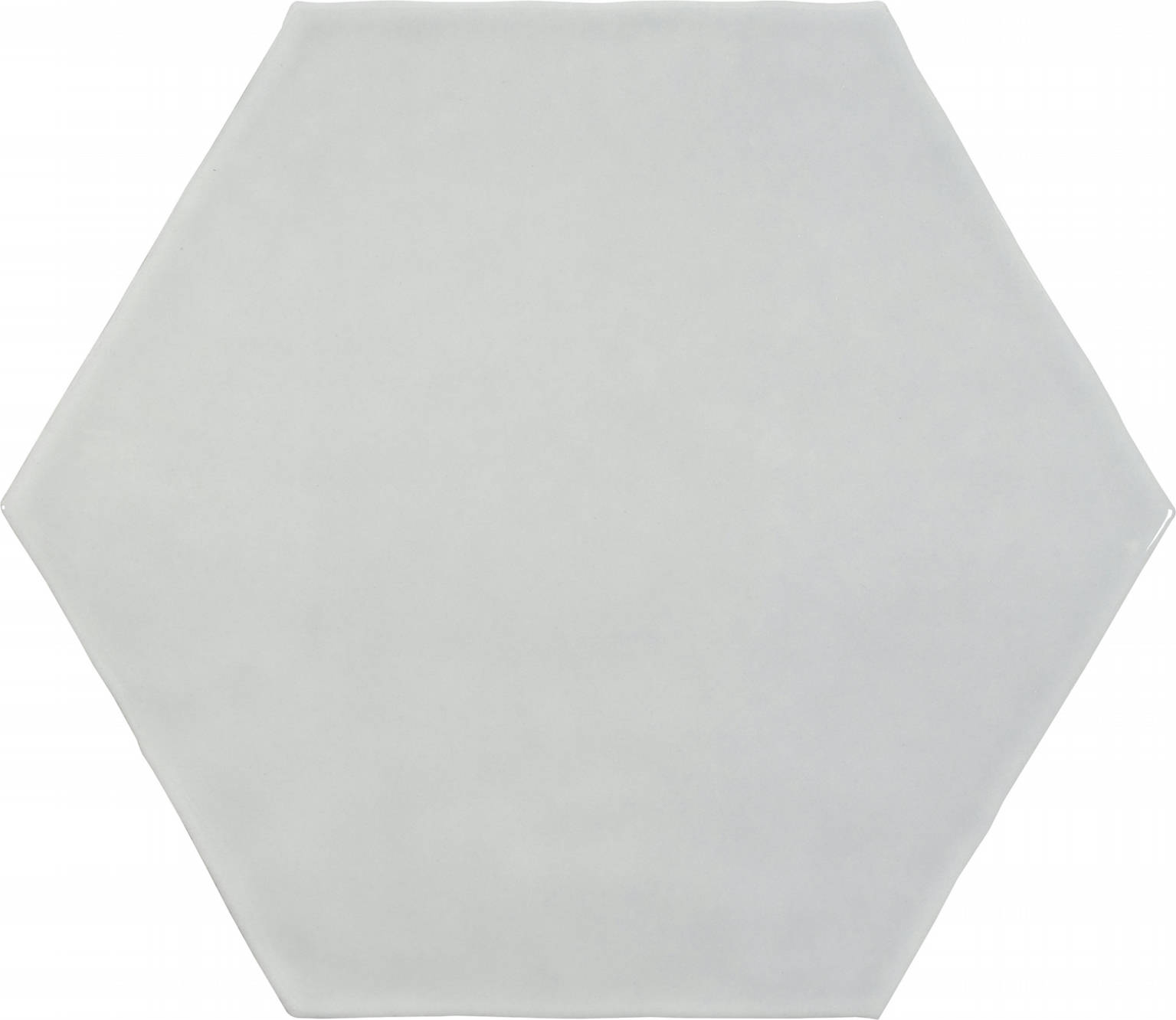 6" Bright Silver Glossy Hexagon | Arley Wholesale