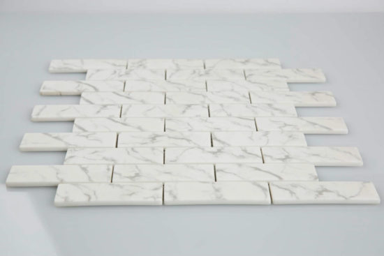 1X4 White Brick Mosaic