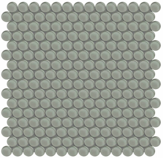 Smoke Penny Round Mosaic