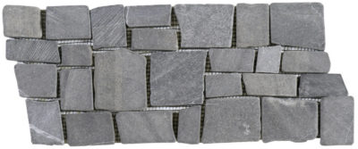 Grey Cubic Marble Opus Interlocking Border