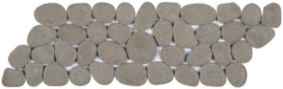 Grey Reconstituted Pebble Mosaic Interlocking Border