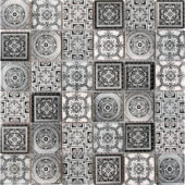 Matte & Shiny Glass Patchwork Pattern 2"X2" White Grey Mosaic | Qualis Ceramica | Luxury Tile and Vinyl at affordable prices