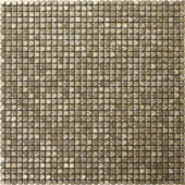 Mini Hexagon Gold Aluminum Mosaic | Qualis Ceramica | Luxury Tile and Vinyl at affordable prices