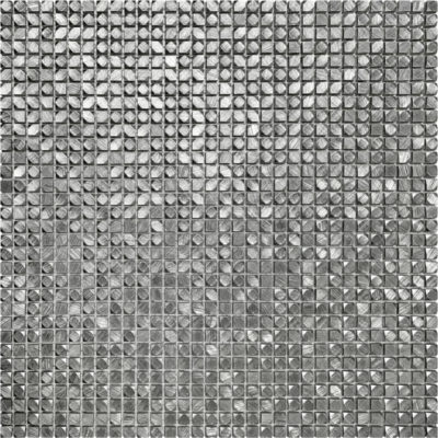 Mini Hexagon Silver Aluminum Mosaic