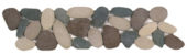 Mix Color Xl Sliced Matte Pebble Interlocking Border | Qualis Ceramica | Luxury Tile and Vinyl at affordable prices