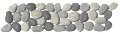 Mix Grey Reconstituted Pebble Interlocking Border