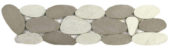 Mix White/Beige Xl Sliced Matte Pebble Interlocking Border | Qualis Ceramica | Luxury Tile and Vinyl at affordable prices