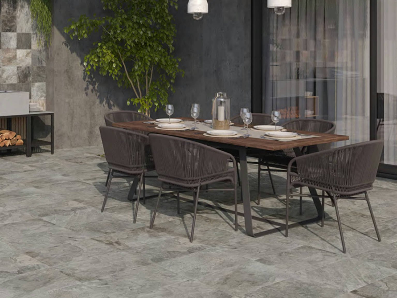 Nepal Slate Chitwan Gris12x24 | Qualis Ceramica | Luxury Tile and Vinyl at affordable prices