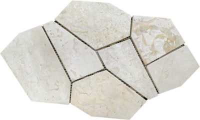 Opus White Marble Meshed Mounted Mosaic