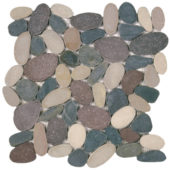 Color Xl Sliced Matte Pebble Interlocking Mosaic | Qualis Ceramica | Luxury Tile and Vinyl at affordable prices