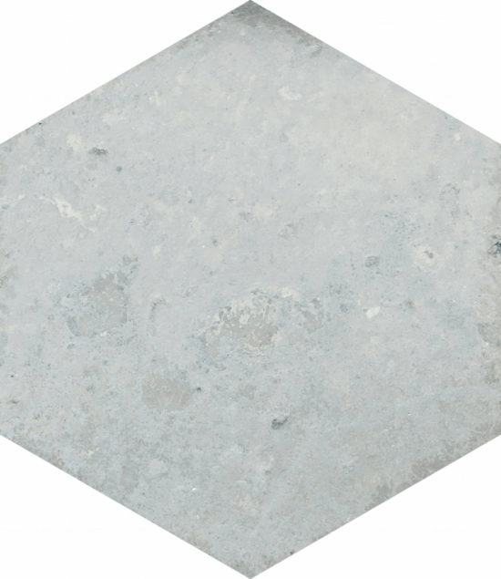 Alma 5.5X6.3” Grey Hexagon | Qualis Ceramica | Luxury Tile and Vinyl at affordable prices