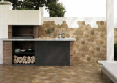 Alma 5.5X6.3” Sand Decor* Hexagon | Qualis Ceramica | Luxury Tile and Vinyl at affordable prices