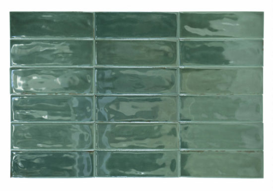 Barcelona 2x6" Green | Qualis Ceramica | Luxury Tile and Vinyl at affordable prices