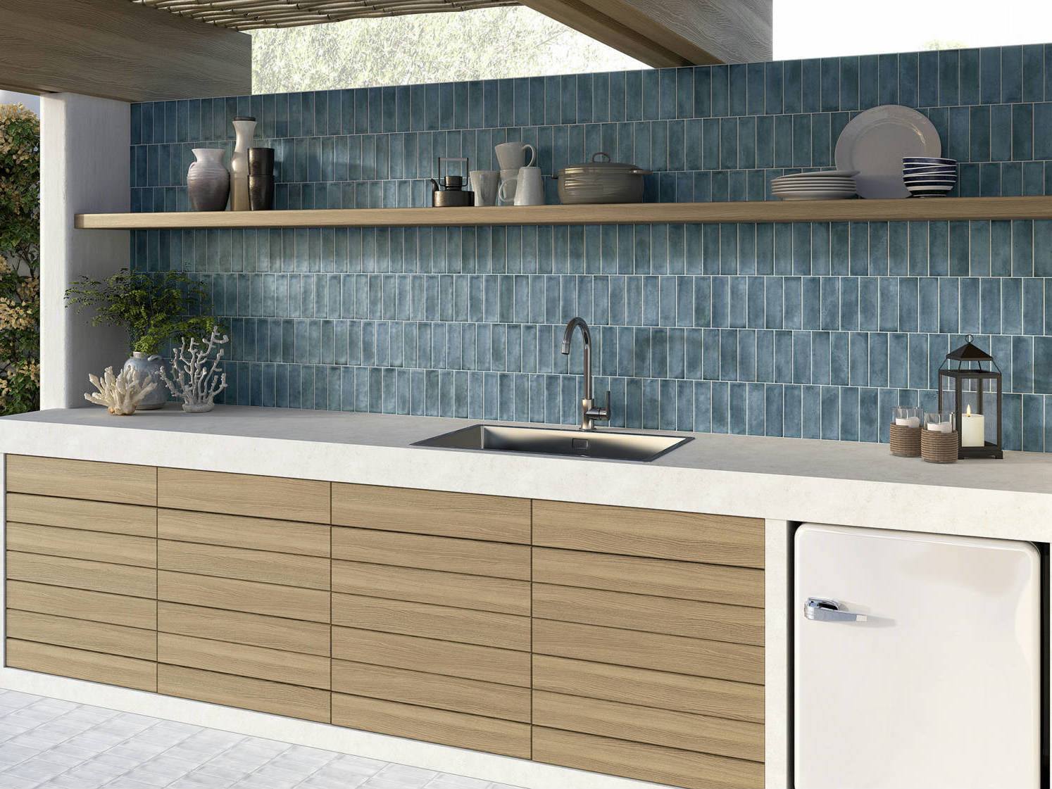 Lisbon 2X6 Blue | Qualis Ceramica | Luxury Tile and Vinyl at affordable prices