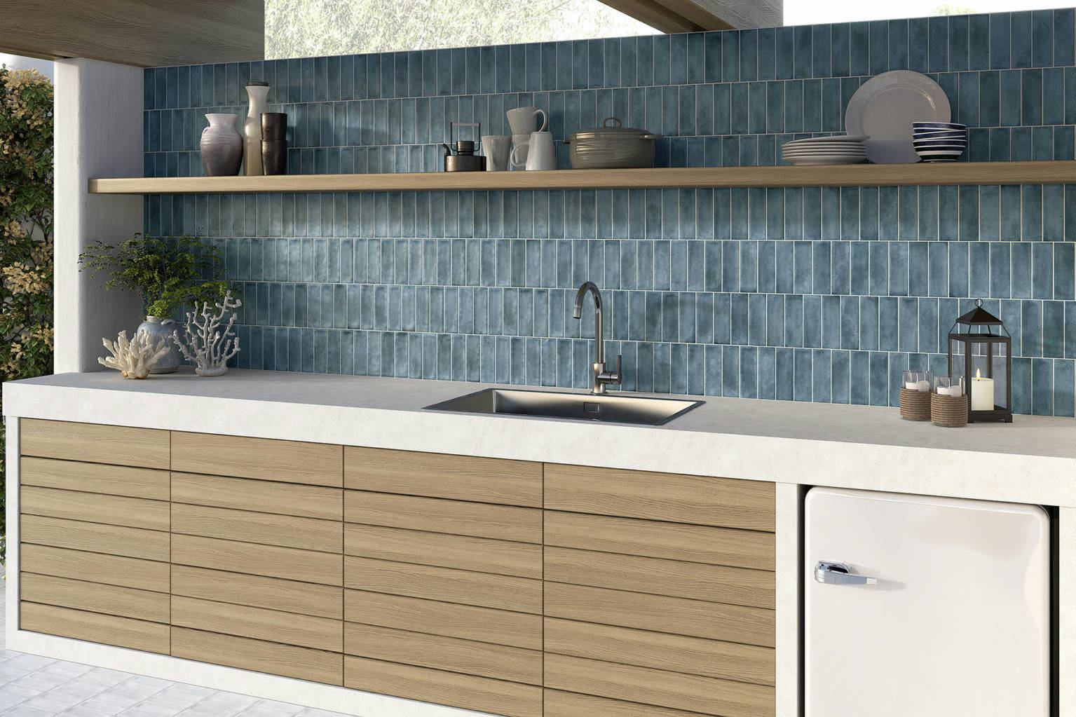 Lisbon 2X6 Blue | Qualis Ceramica | Luxury Tile and Vinyl at affordable prices
