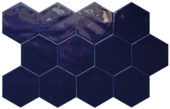 Ronda 5.5X6.3” Cobalt Hexagon | Qualis Ceramica | Luxury Tile and Vinyl at affordable prices