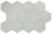 Ronda 5.5X6.3” Pearl Hexagon | Qualis Ceramica | Luxury Tile and Vinyl at affordable prices