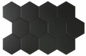 Vida 5.5X6.3” Black Hexagon | Qualis Ceramica | Luxury Tile and Vinyl at affordable prices