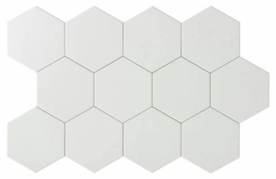 Vida 5.5X6.3” White Hexagon