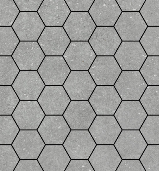 3" Hexagon Grey Mosaic | Qualis Ceramica | Luxury Tile and Vinyl at affordable prices