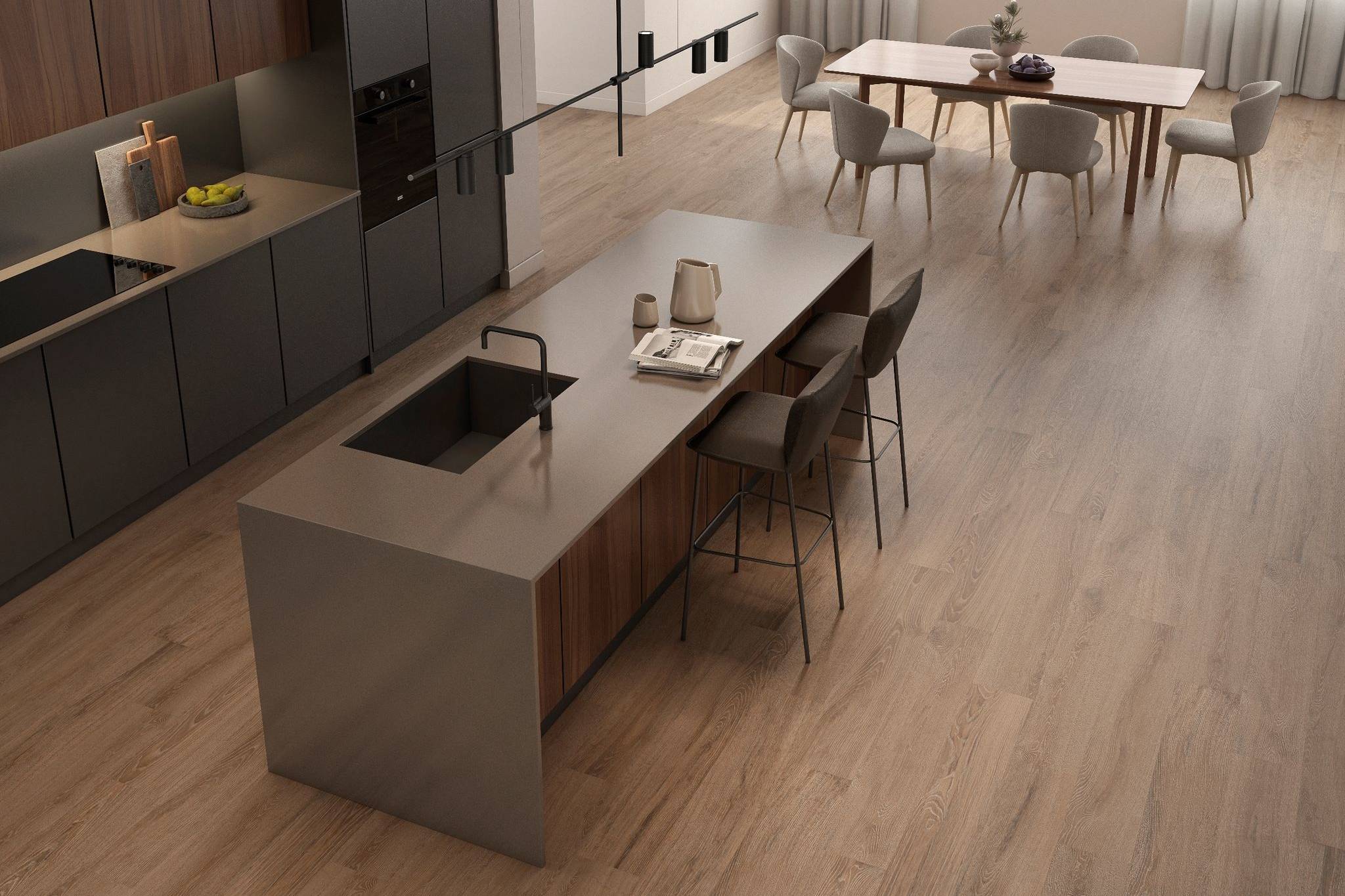 Woodlands 8X48 Nogal | Qualis Ceramica | Luxury Tile and Vinyl at affordable prices