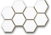 Gilded Hex Mosaic | Qualis Ceramica | Luxury Tile and Vinyl at affordable prices