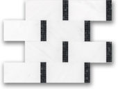 Stark Brick Mosaic Marbled | Qualis Ceramica | Luxury Tile and Vinyl at affordable prices