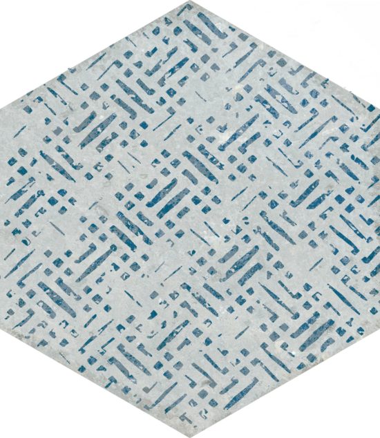 Alma 5.5X6.3 Grey Decor Hexagon | Qualis Ceramica | Luxury Tile and Vinyl at affordable prices