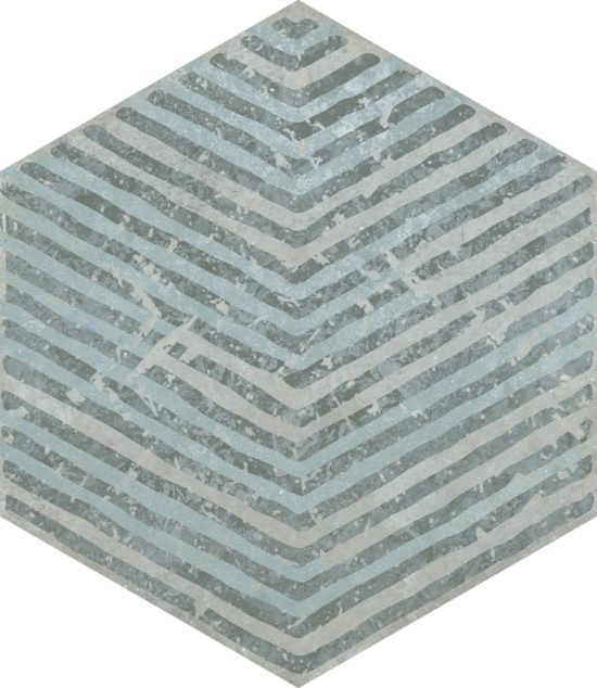 Alma 5.5X6.3 Grey Decor Hexagon | Qualis Ceramica | Luxury Tile and Vinyl at affordable prices