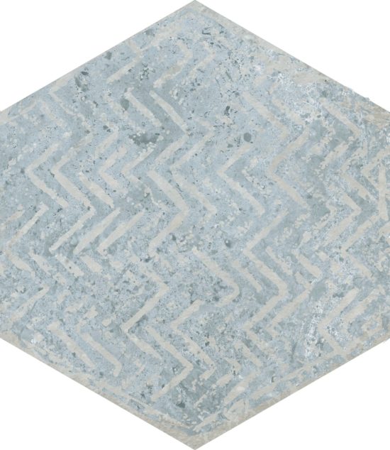 Alma 5.5X6.3 Grey Decor Hexagon | Qualis Ceramica | Luxury Tile and Vinyl at affordable prices