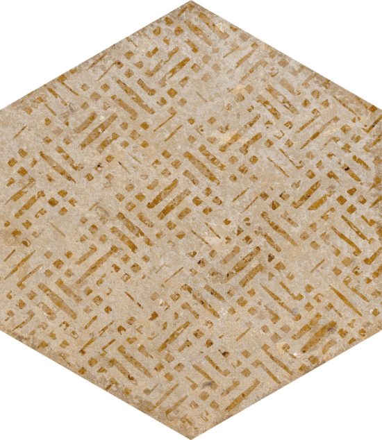 Alma 5.5X6.3 Sand Decor Hexagon | Qualis Ceramica | Luxury Tile and Vinyl at affordable prices