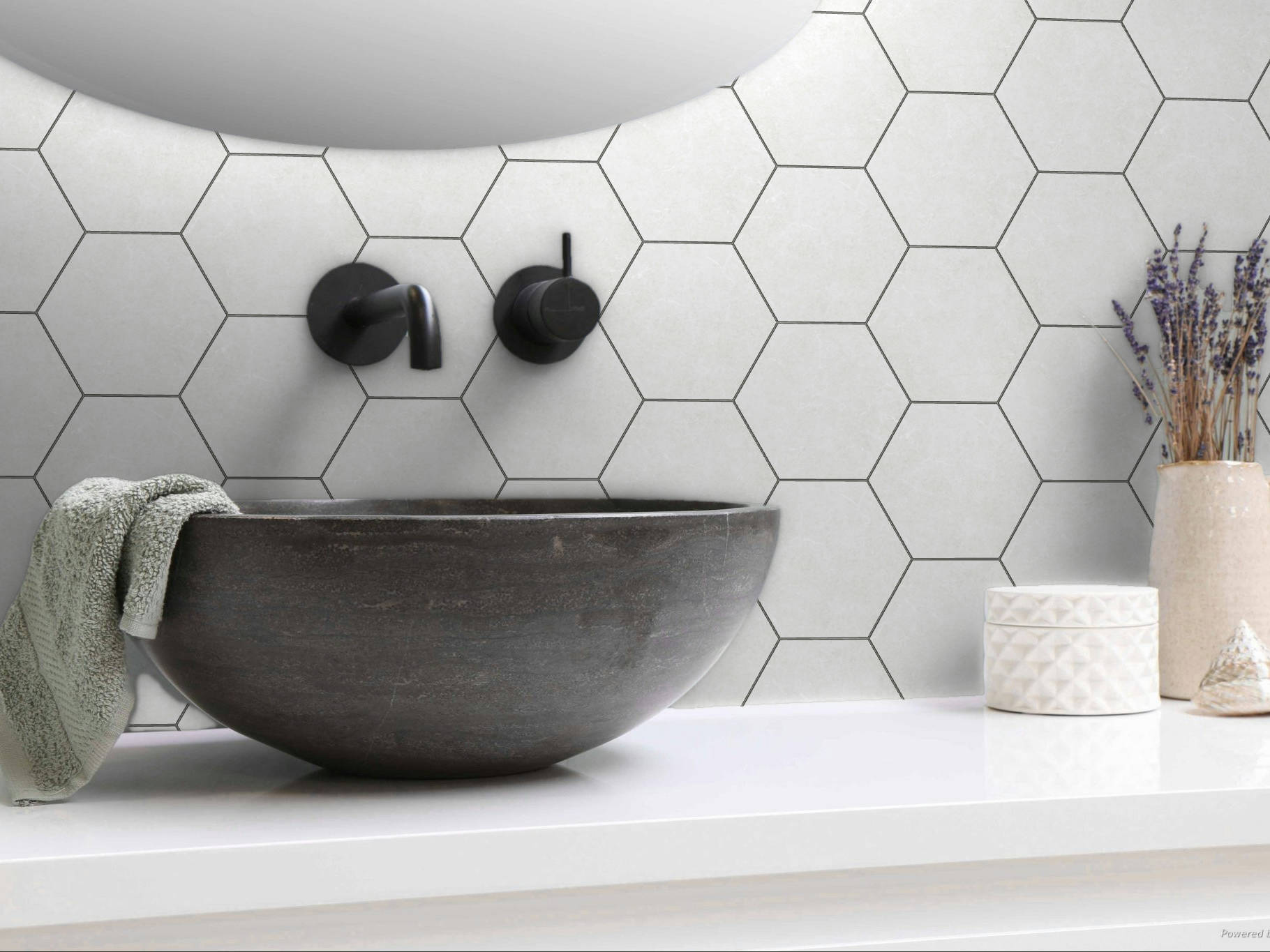 Form 5.5X6.3” White Hexagon | Qualis Ceramica | Luxury Tile and Vinyl at affordable prices