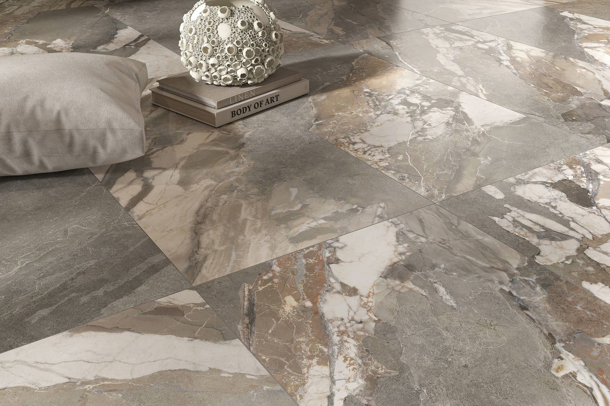 Dynasty Grey Polished/Matte 24x48 1 | Qualis Ceramica | Luxury Tile and Vinyl at affordable prices