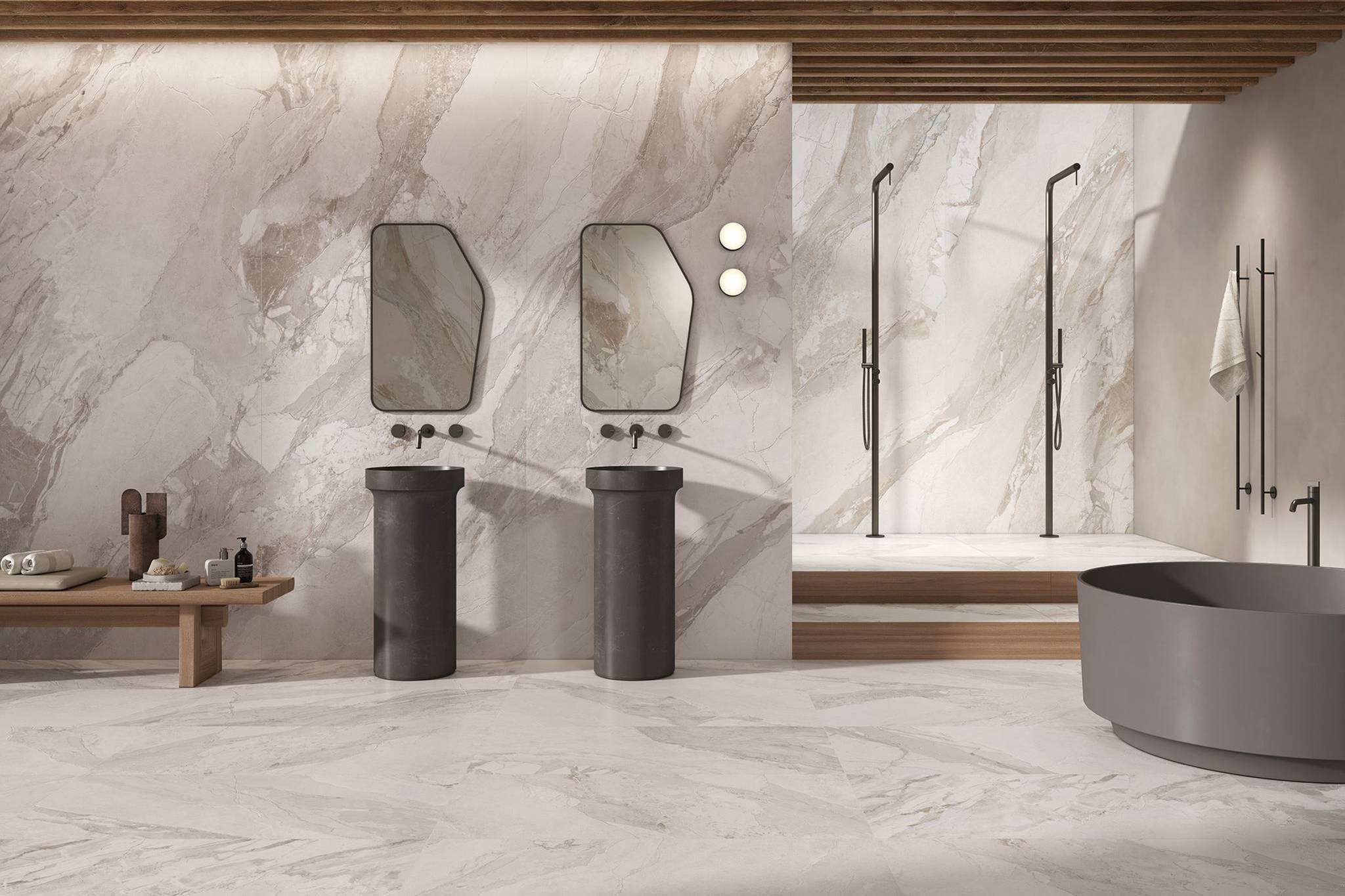 Dynasty White Polished/Matte 24x48 2 | Qualis Ceramica | Luxury Tile and Vinyl at affordable prices