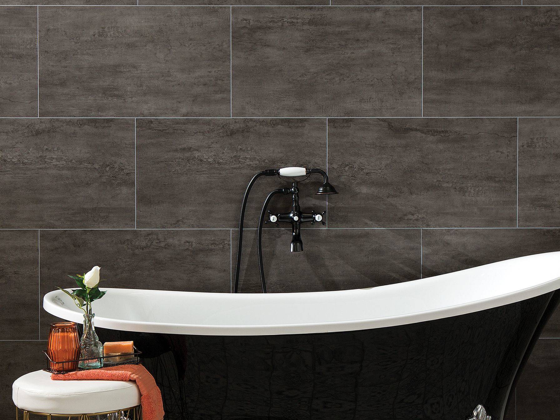 Ashen Slate Wall Tile 25x15 | Qualis Ceramica | Luxury Tile and Vinyl at affordable prices