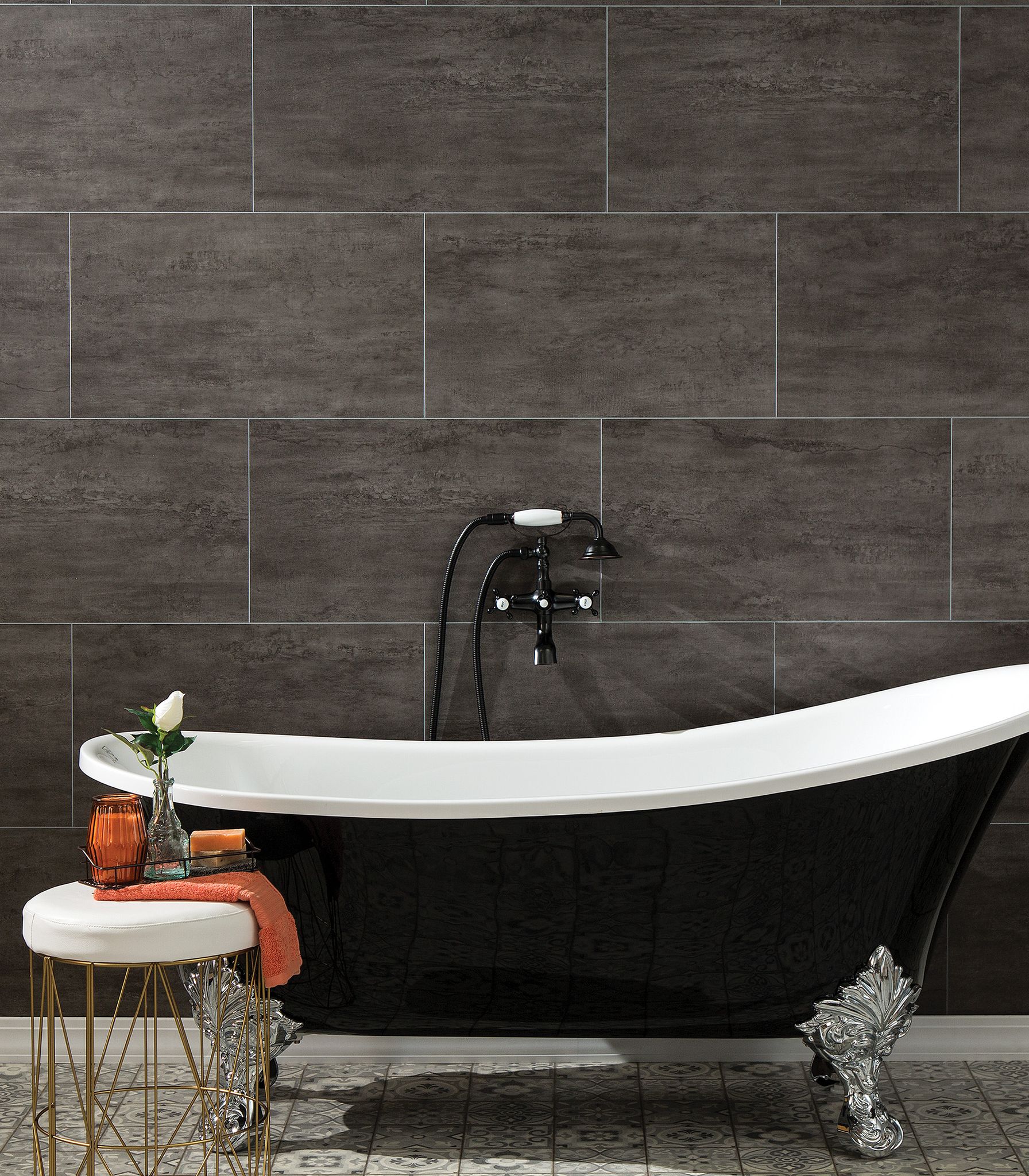 Ashen Slate Wall Tile 25x15 | Qualis Ceramica | Luxury Tile and Vinyl at affordable prices