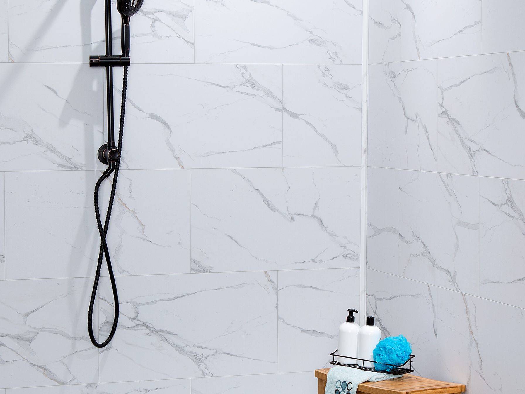 Carrara Marble Wall Tile 25x15 | Qualis Ceramica | Luxury Tile and Vinyl at affordable prices